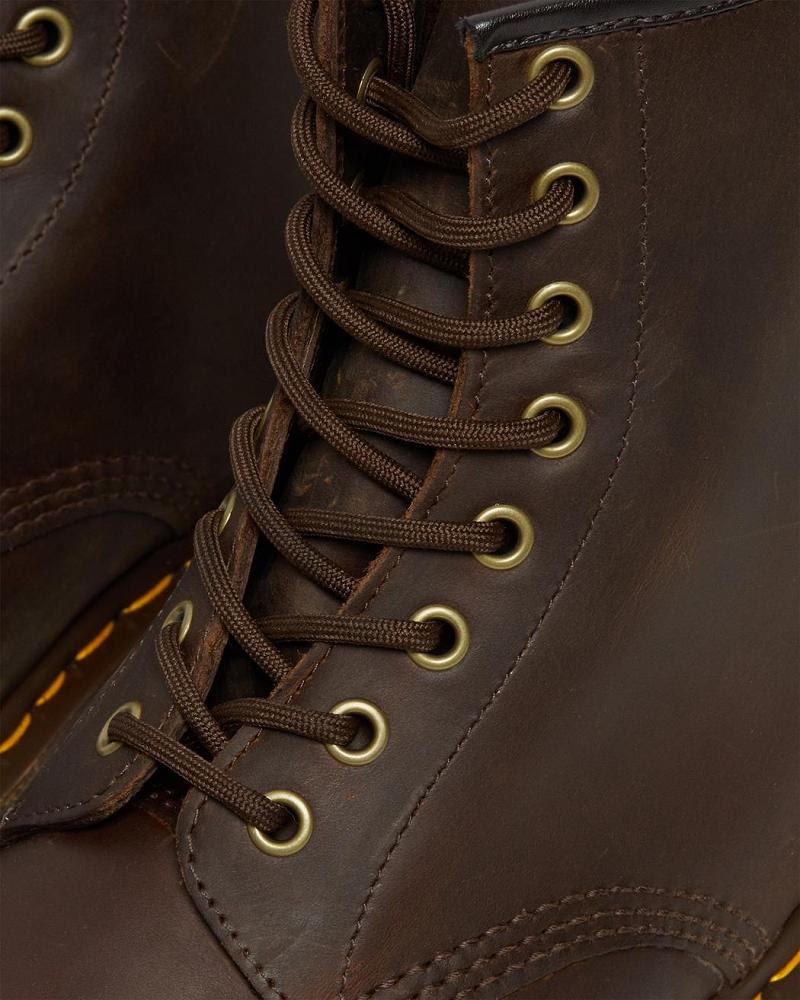 Dr Martens 1460 Crazy Horse Leren Veterlaarzen Heren Bruin | NL 302VRW